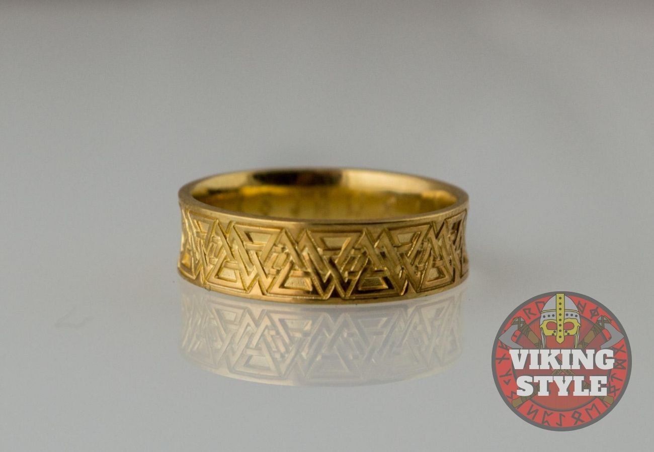 Norse Ring - Valknut, Gold