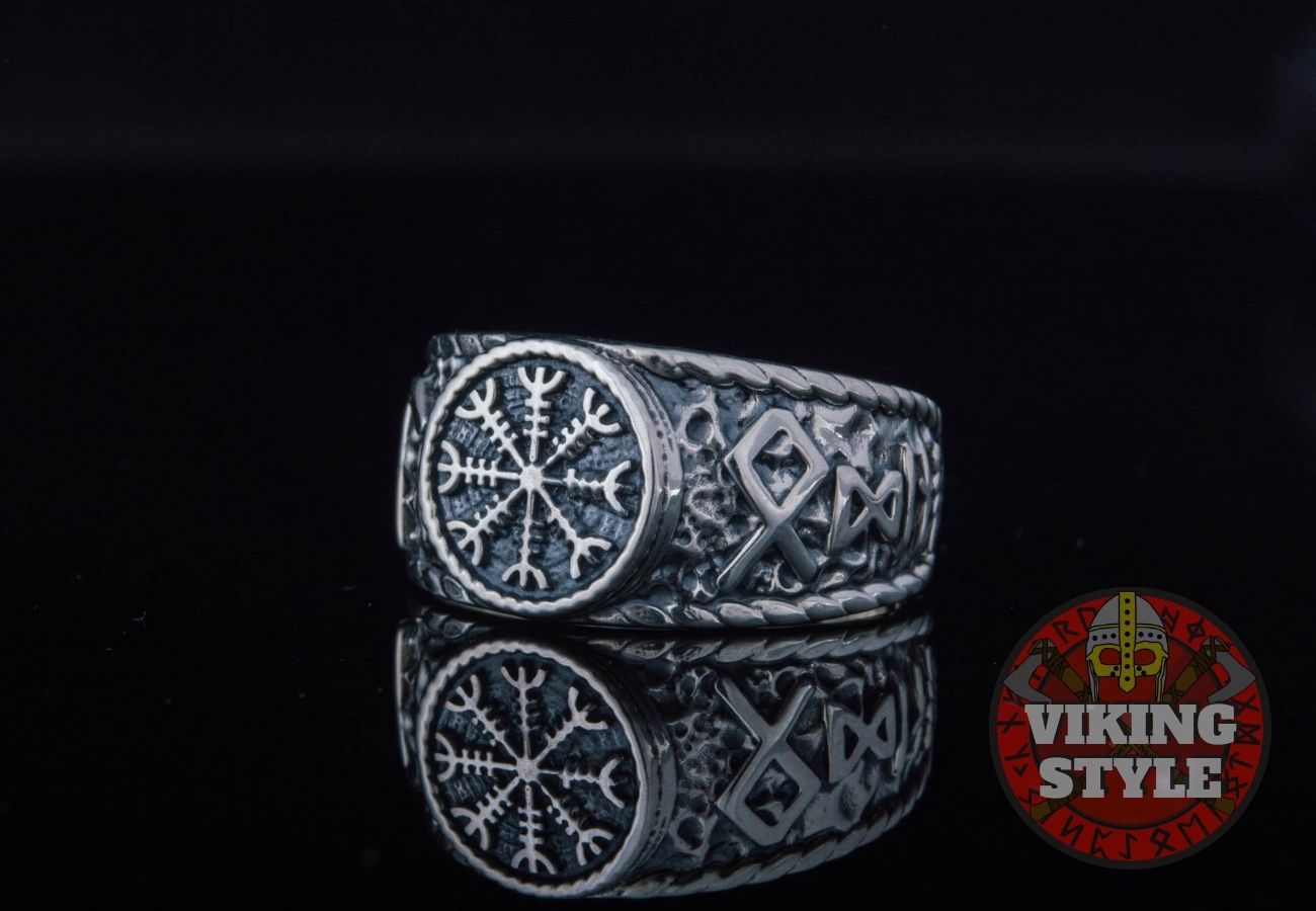 Ægishjálmur Ring - Odin Collection, 925 Silver