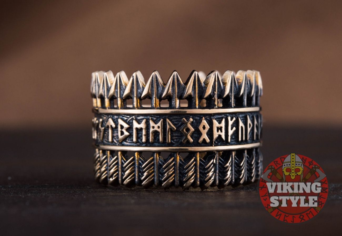 Runic Ring - Arrow, Bronze