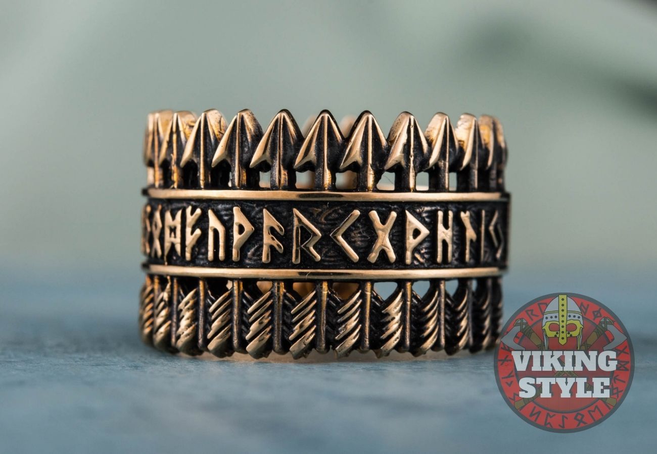 Runic Ring - Arrow, Bronze