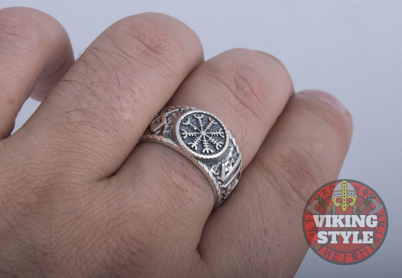 Ægishjálmur Ring - Odin Collection, 925 Silver