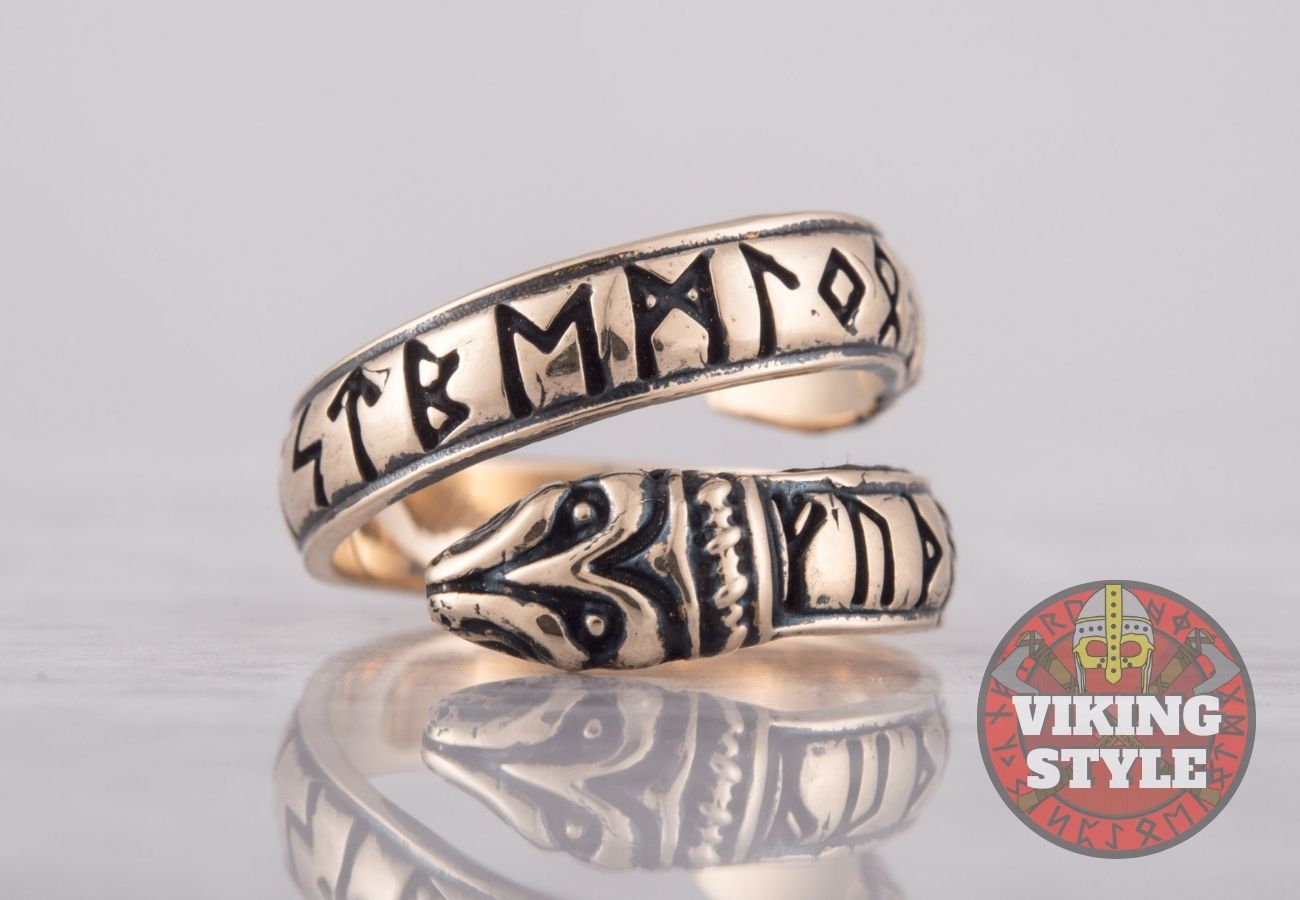 Adjustable Rune Ring - Bronze