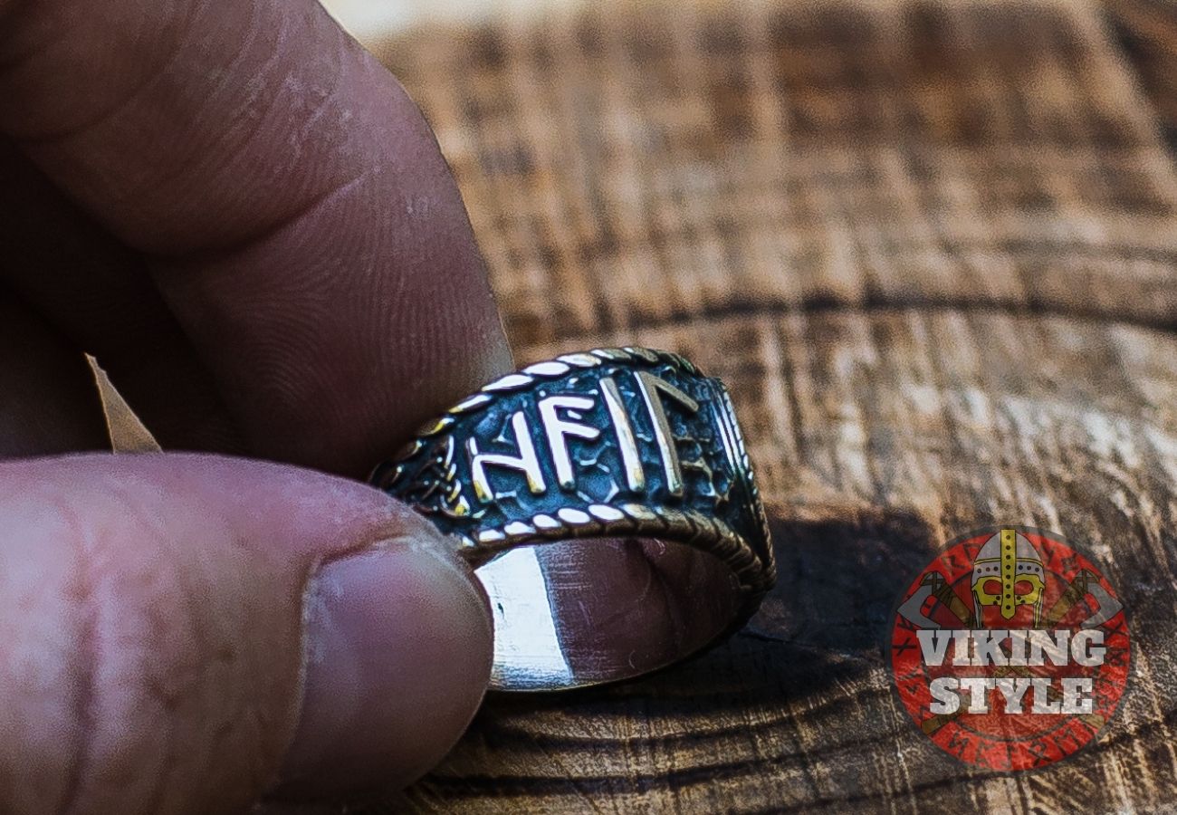 Vegvísir Ring - Odin Collection, 925 Silver