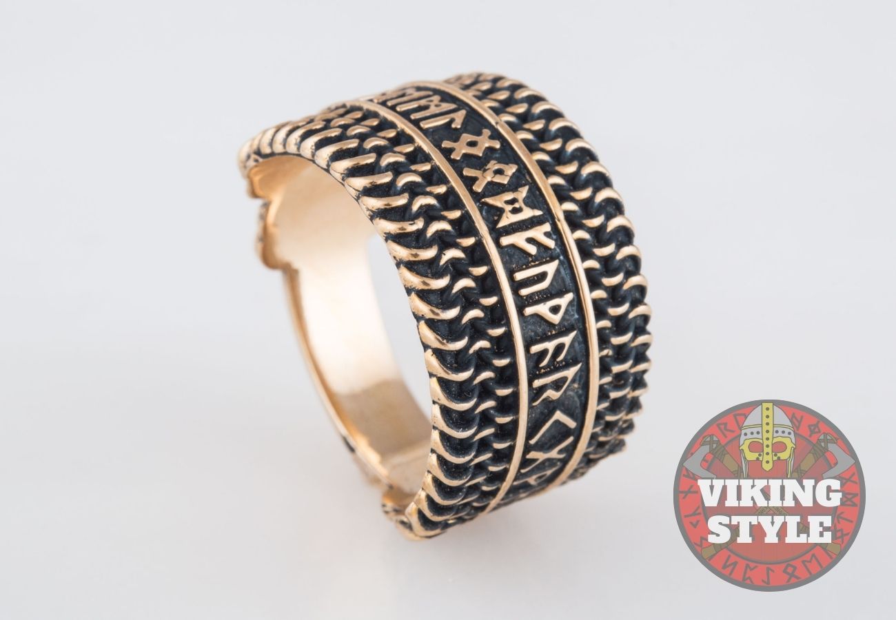 Runic Ring - Chainmail, Bronze