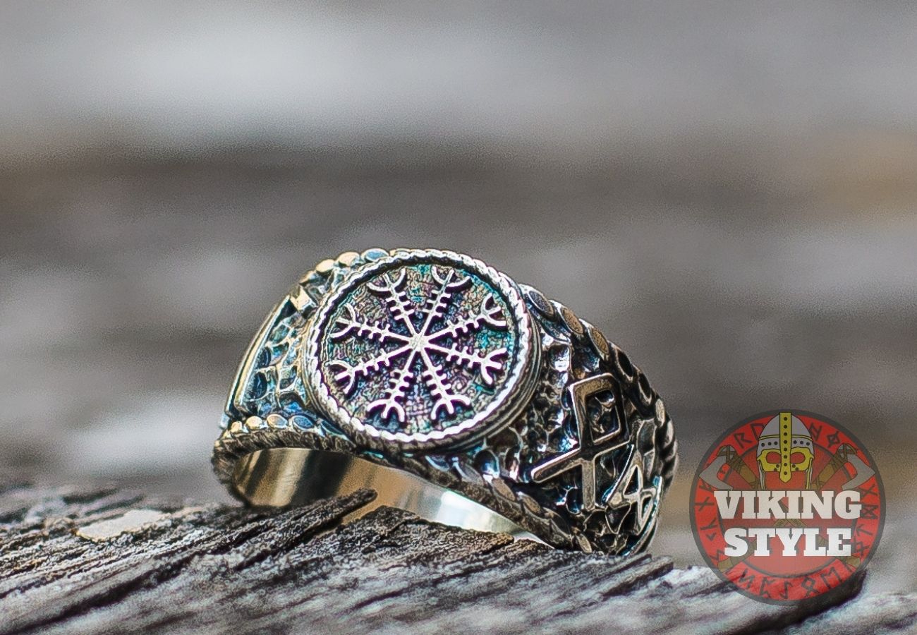 Ægishjálmur Ring - Odin Collection, 925 Silver