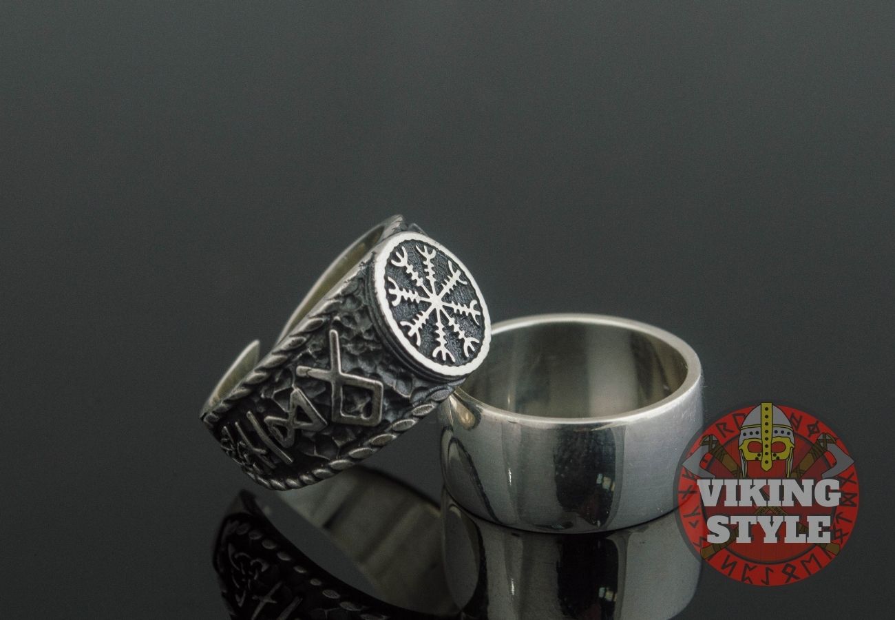 Ægishjálmur Ring - Odin Collection, 925 Silver