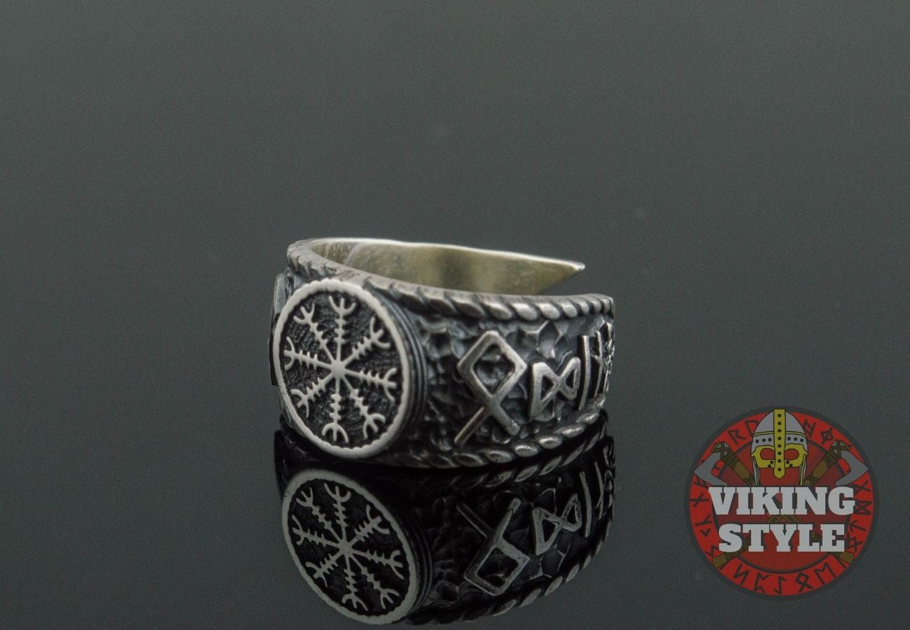Ægishjálmur Ring - Odin Collection, 925 Silver