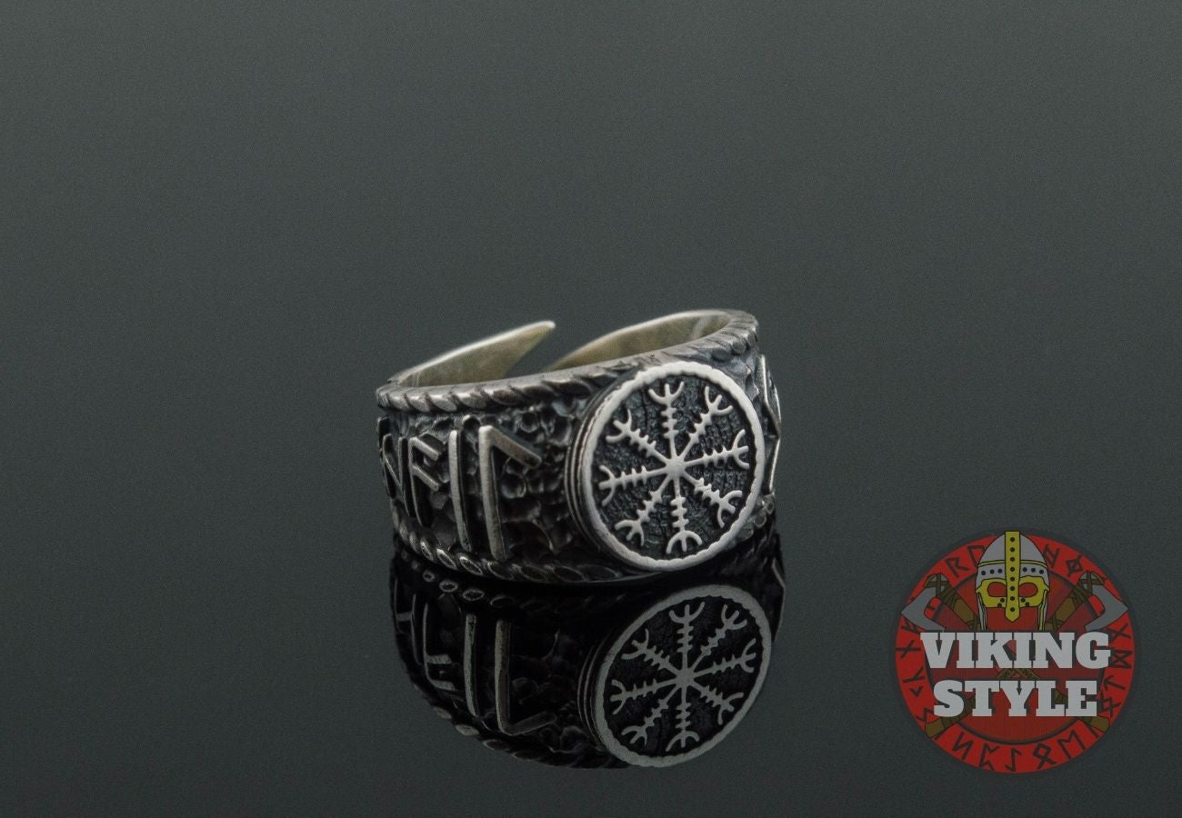 Ægishjálmur Ring - Odin Collection, 925 Silver