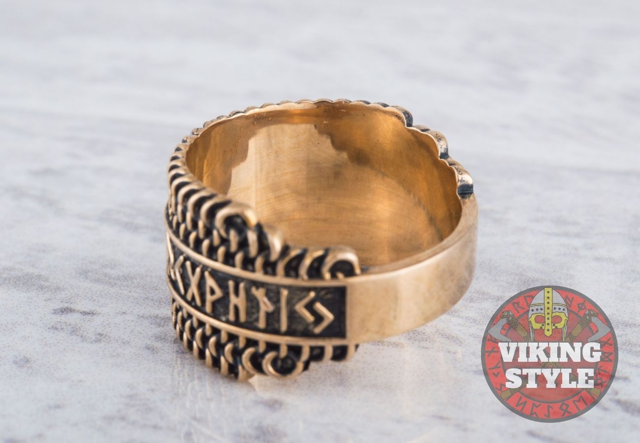 Runic Ring - Chainmail, Bronze