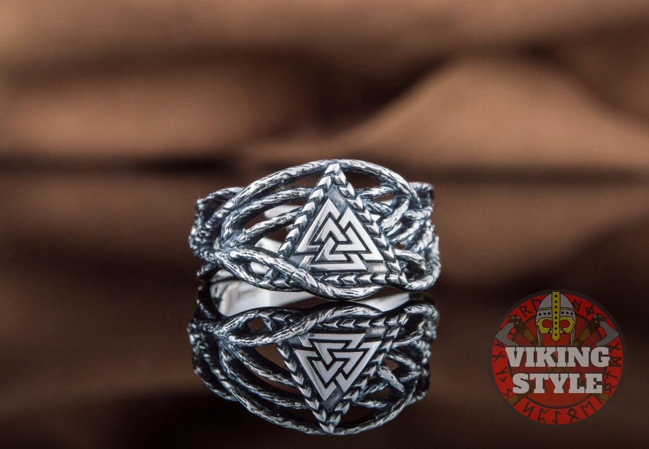 Valknut Ring - Tree of Life, 925 Silver