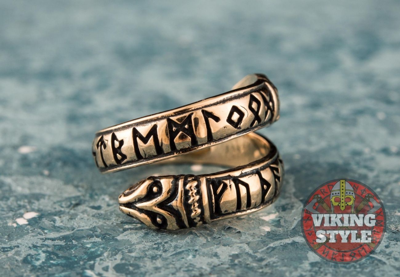 Adjustable Rune Ring - Bronze