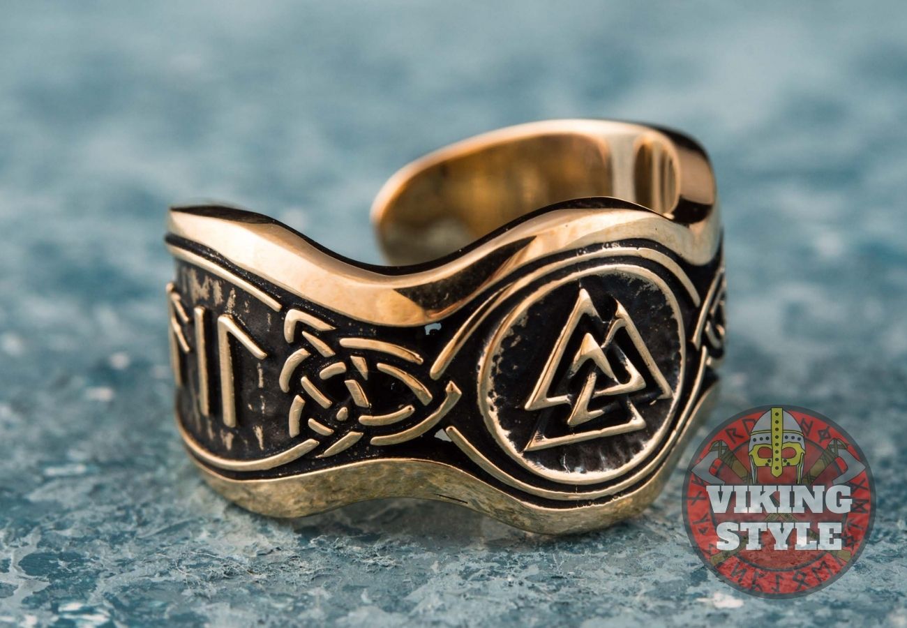 Valknut Ring II - Odin Collection, Bronze