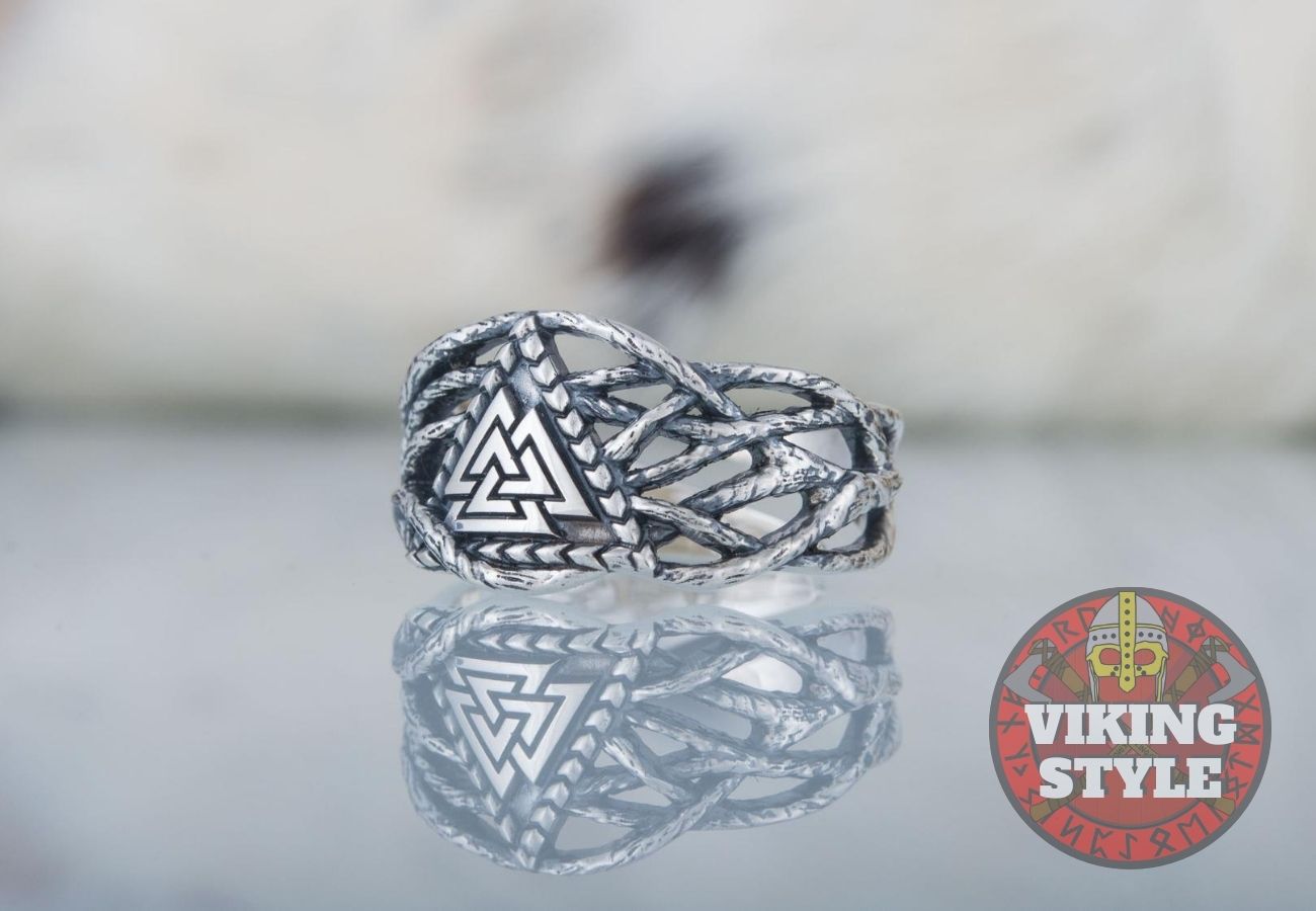 Valknut Ring - Tree of Life, 925 Silver