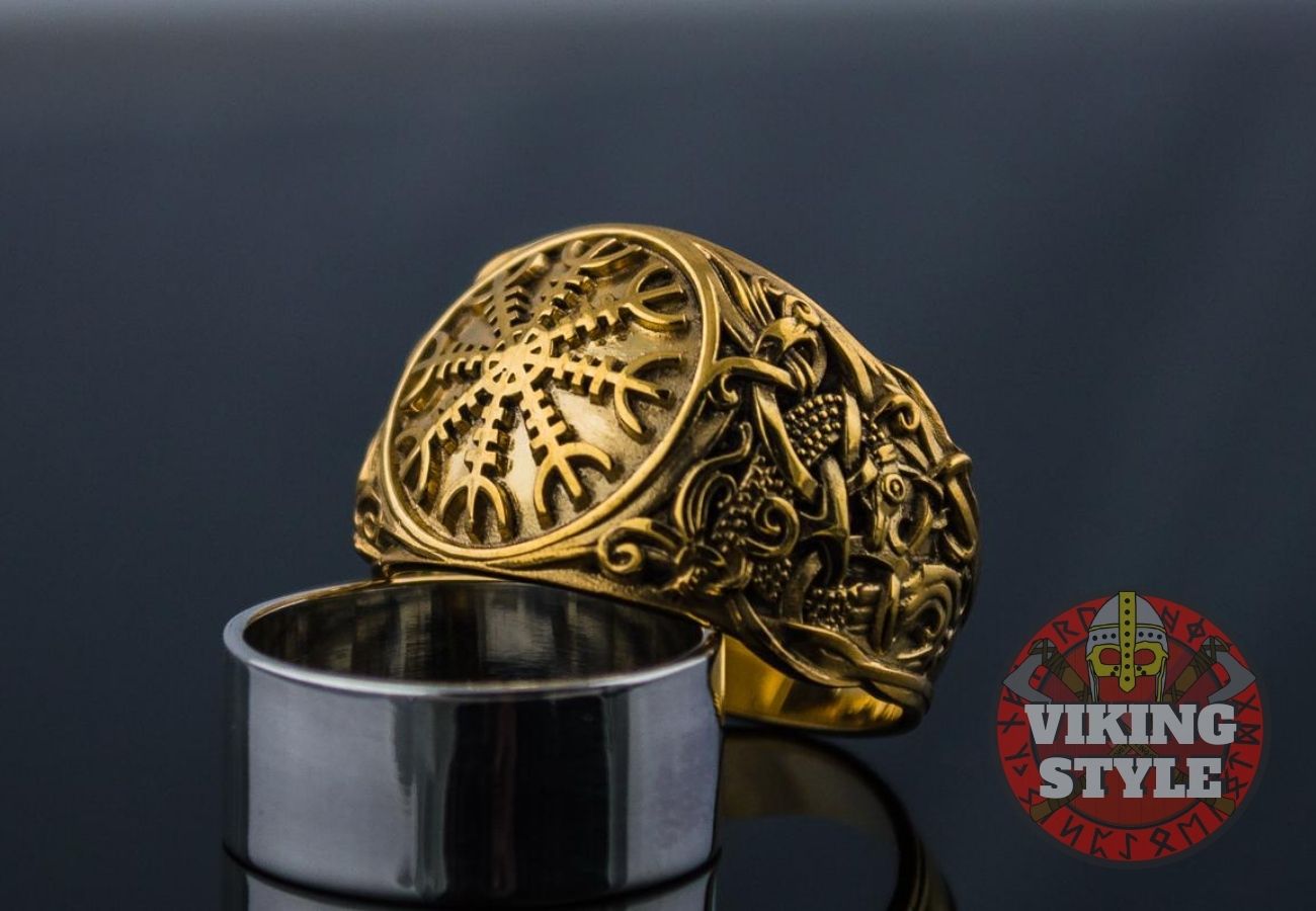 Ægishjálmur Ring - Mammen, Gold