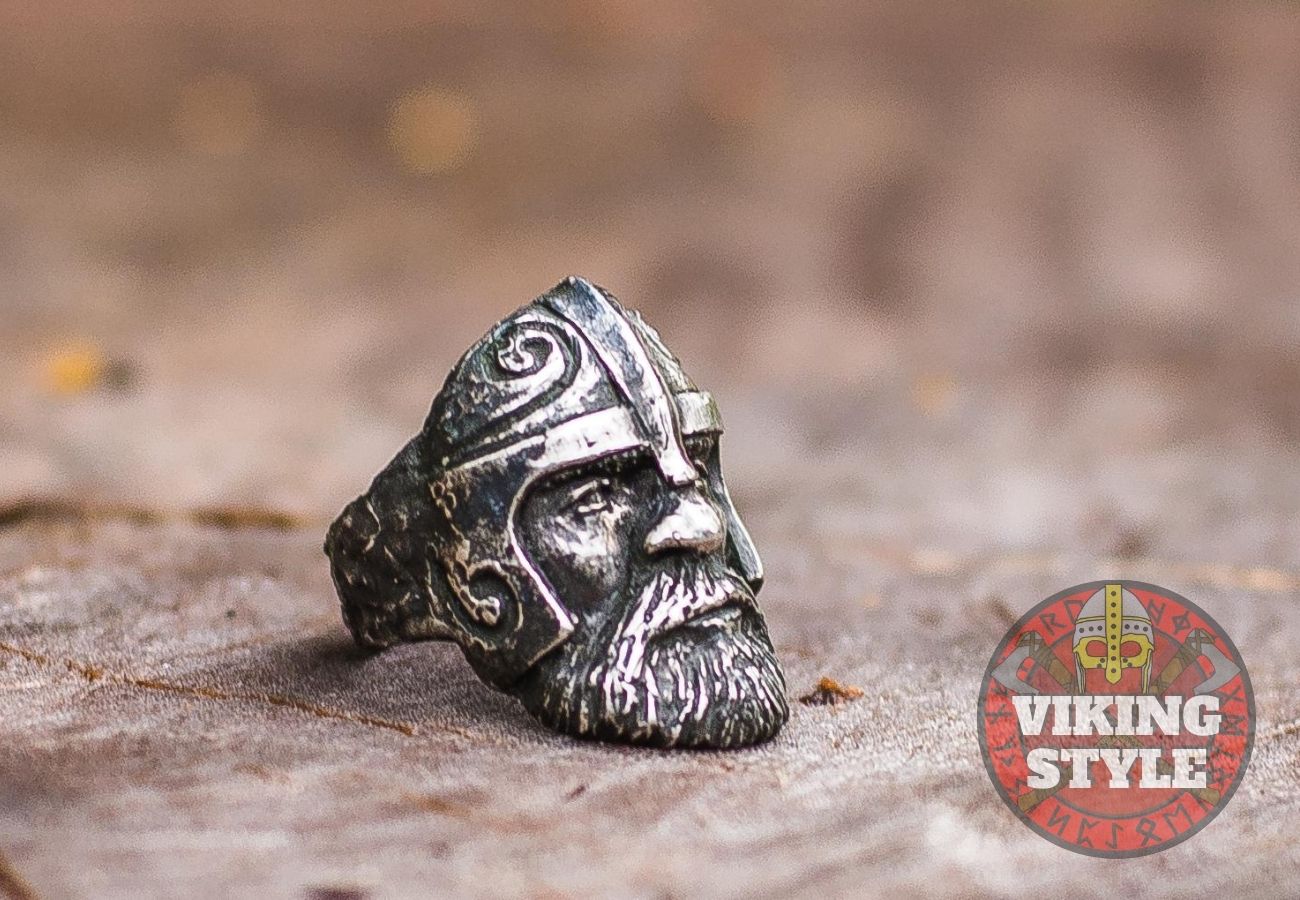 Viking Helmet Ring - Dwarf, 925 Silver