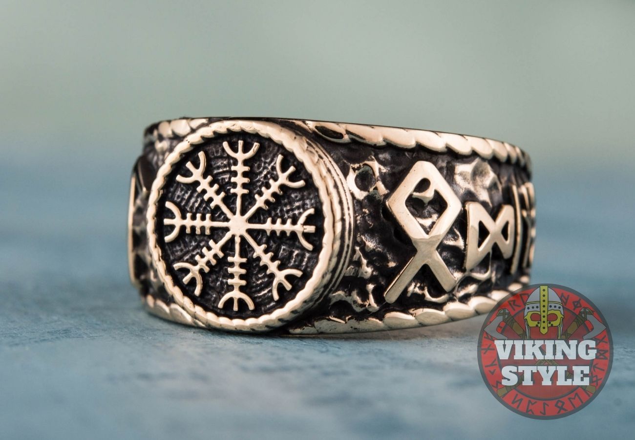 Ægishjálmur Ring - Odin Collection, Bronze