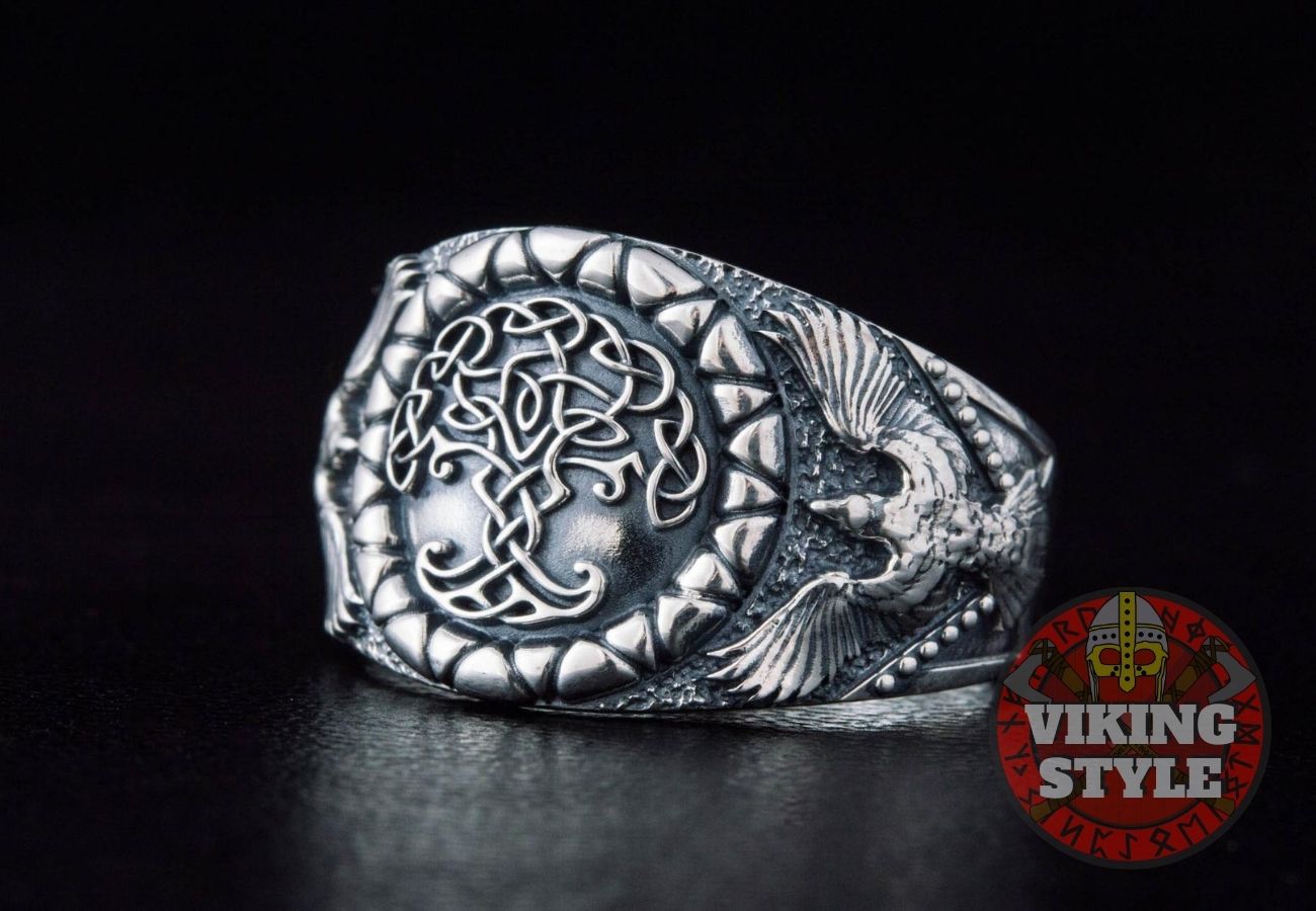 Yggdrasil Ring - Corvus, 925 Silver