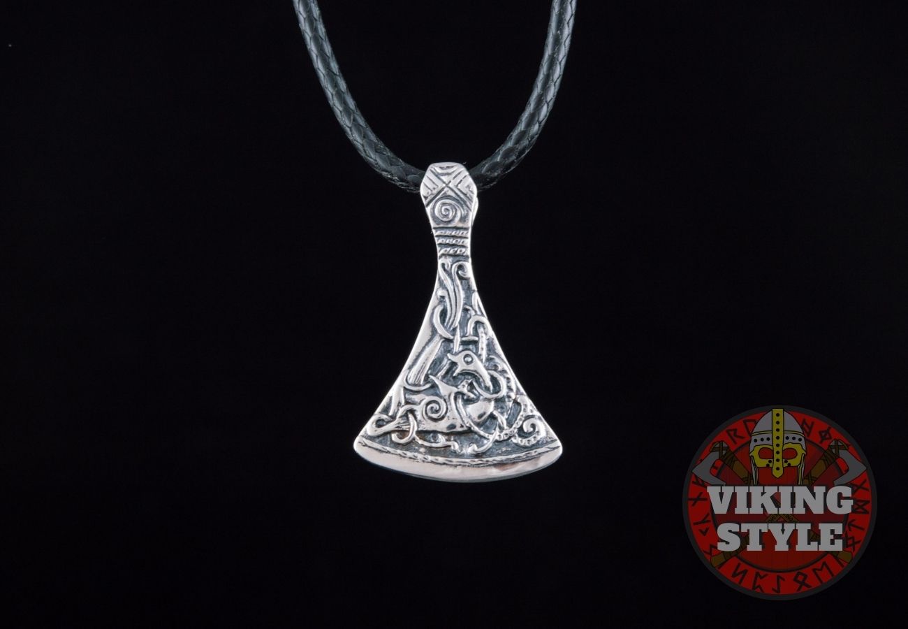 Viking Axe Head Pendant - Mammen, 925 Silver