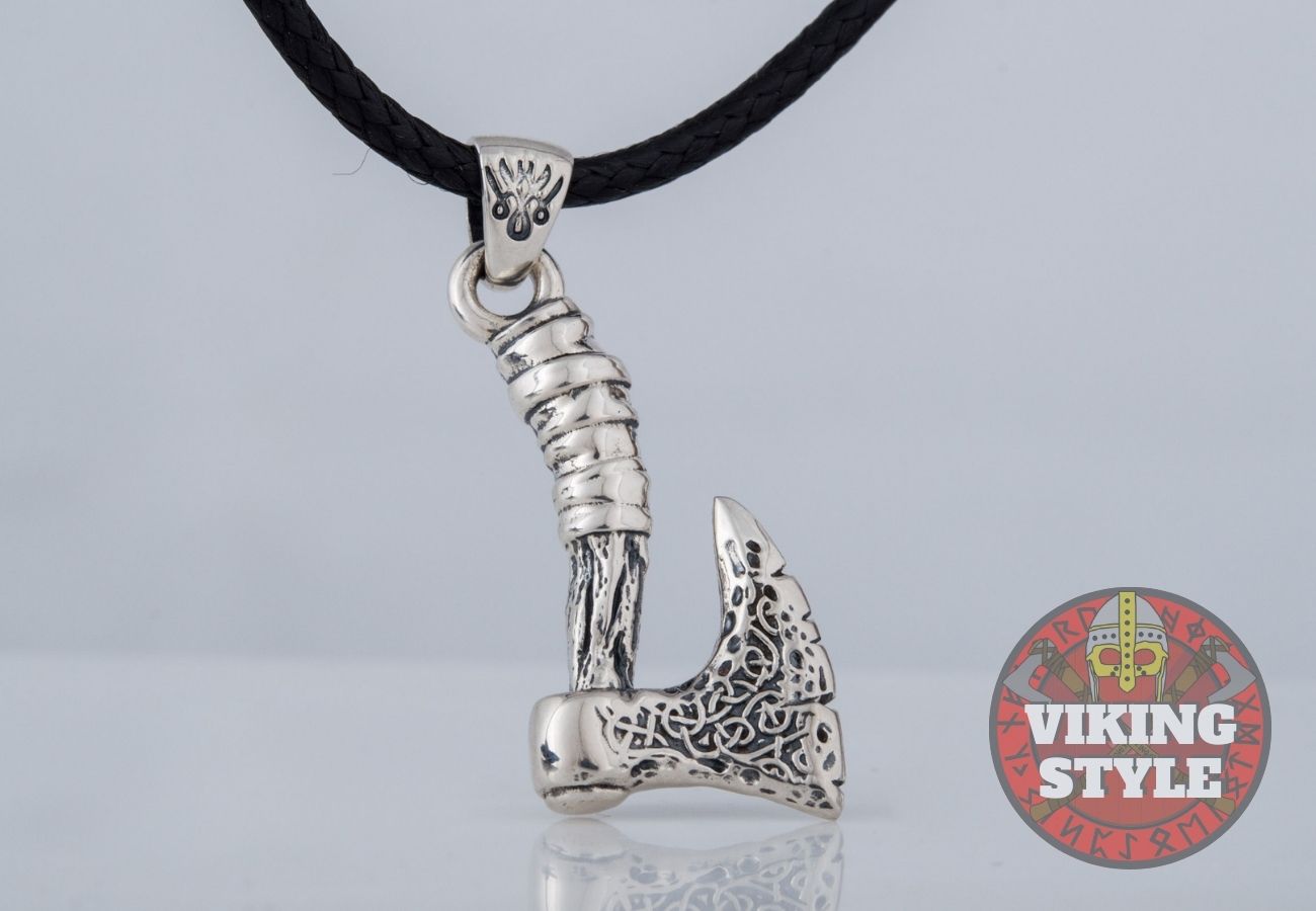Viking Axe Pendant - Small, 925 Silver