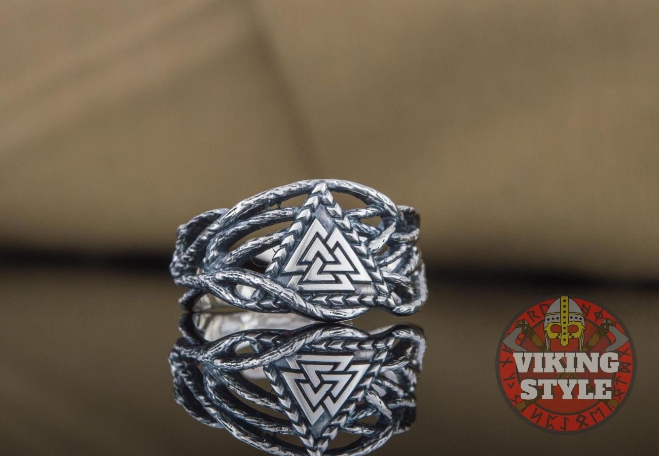 Valknut Ring - Tree of Life, 925 Silver