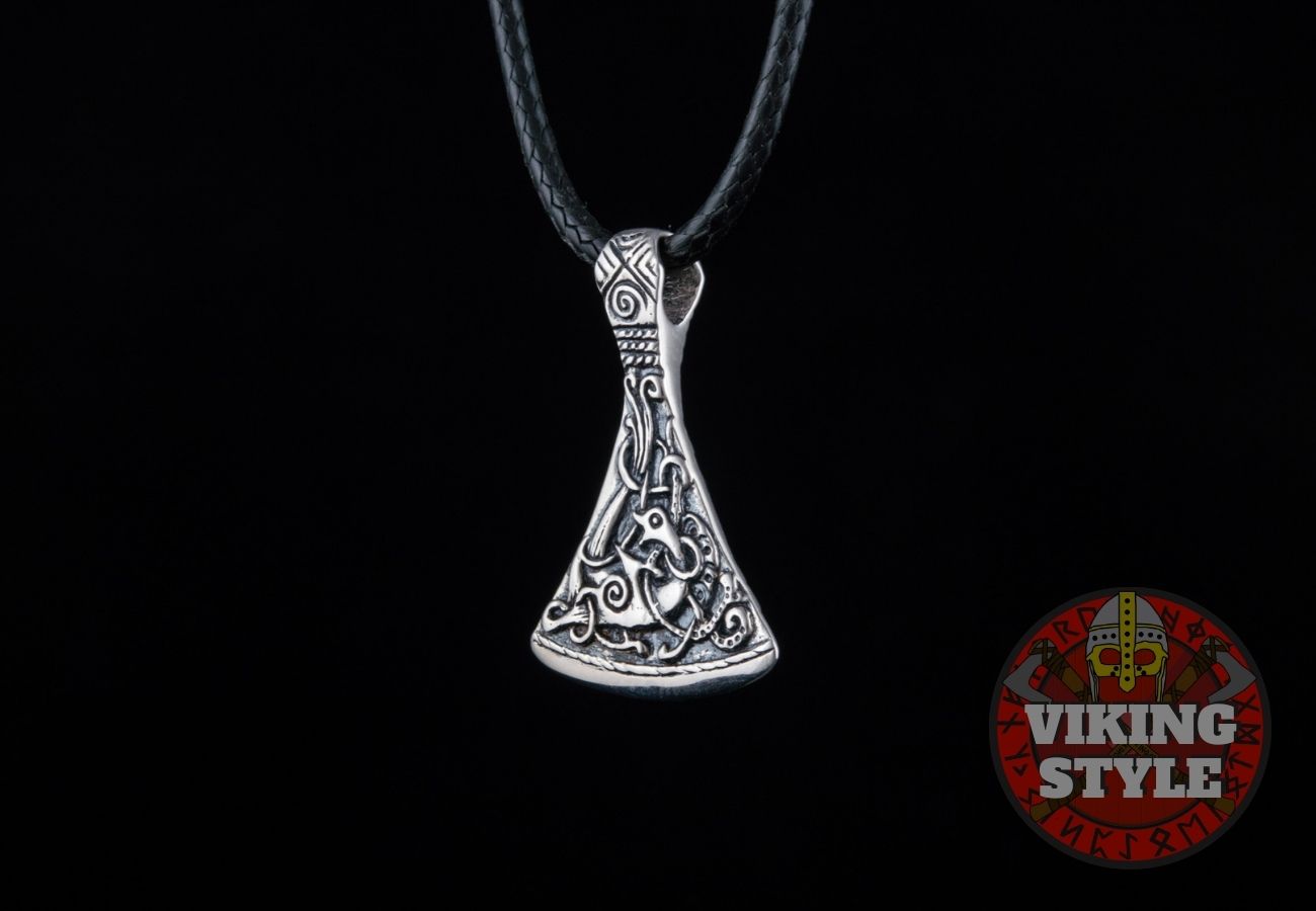 Viking Axe Head Pendant - Mammen, 925 Silver