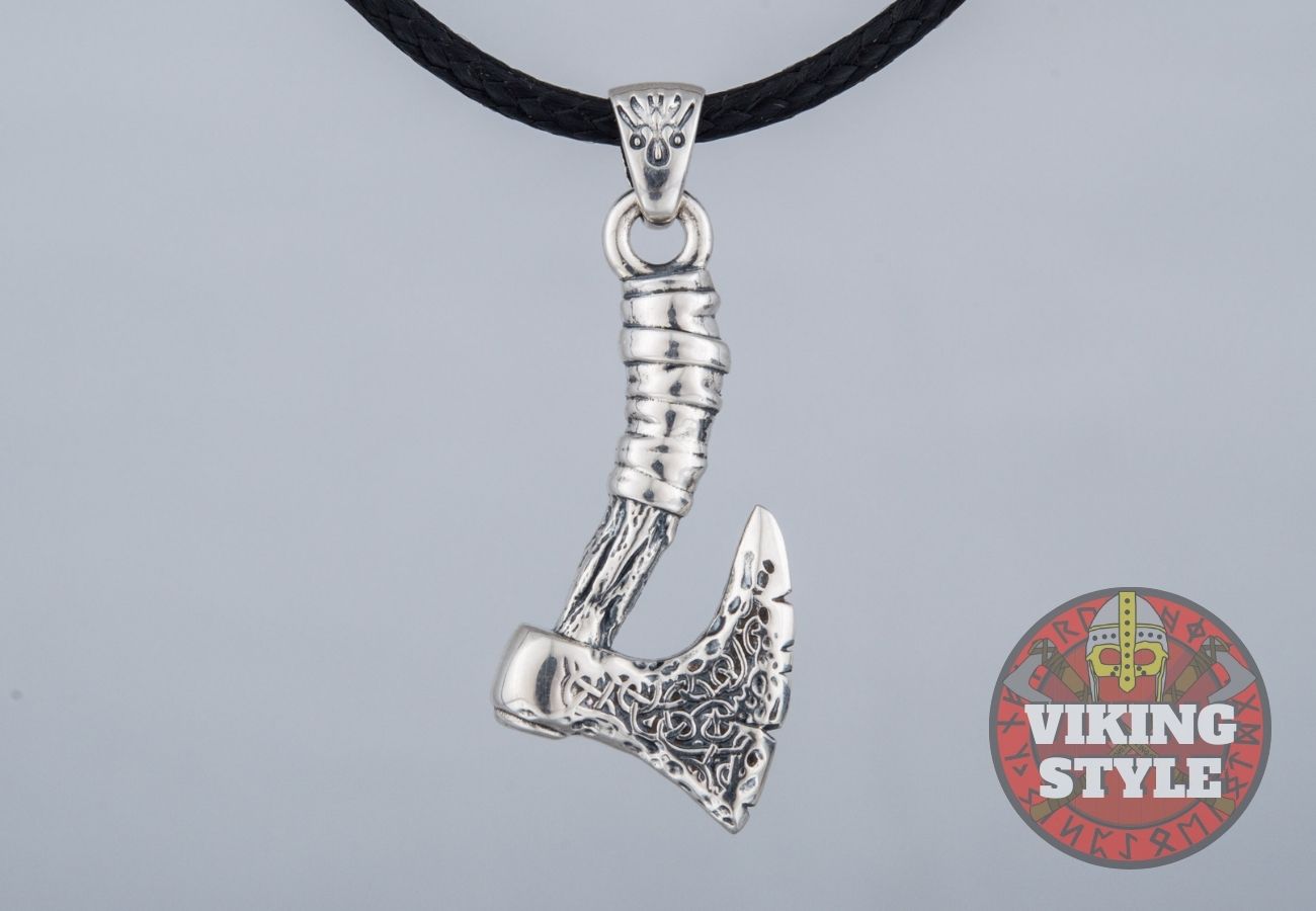 Viking Axe Pendant - Small, 925 Silver