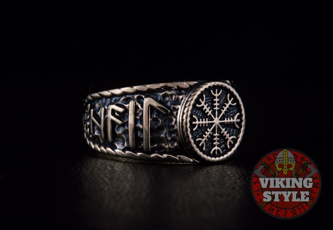 Ægishjálmur Ring - Odin Collection, Bronze