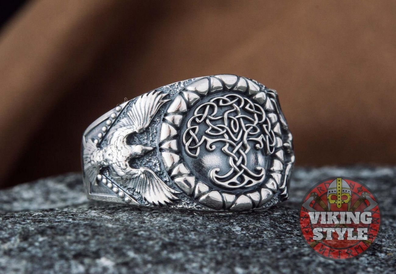 Yggdrasil Ring - Corvus, 925 Silver
