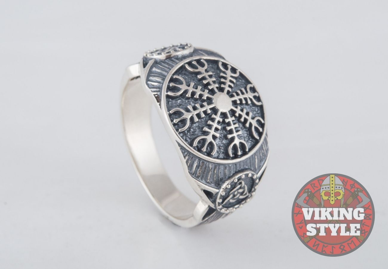 Ægishjálmur Ring - Triqueta, 925 Silver