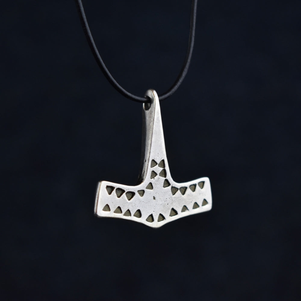 Silver Danish Thor's Hammer Pendant