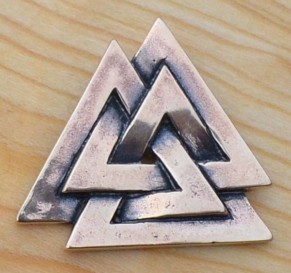 Bronze Valknut Pendant