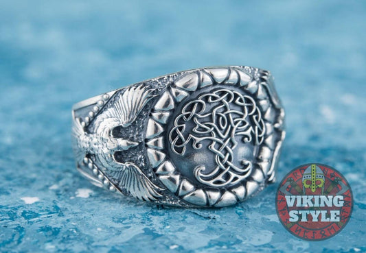Yggdrasil Ring - Corvus, 925 Silver