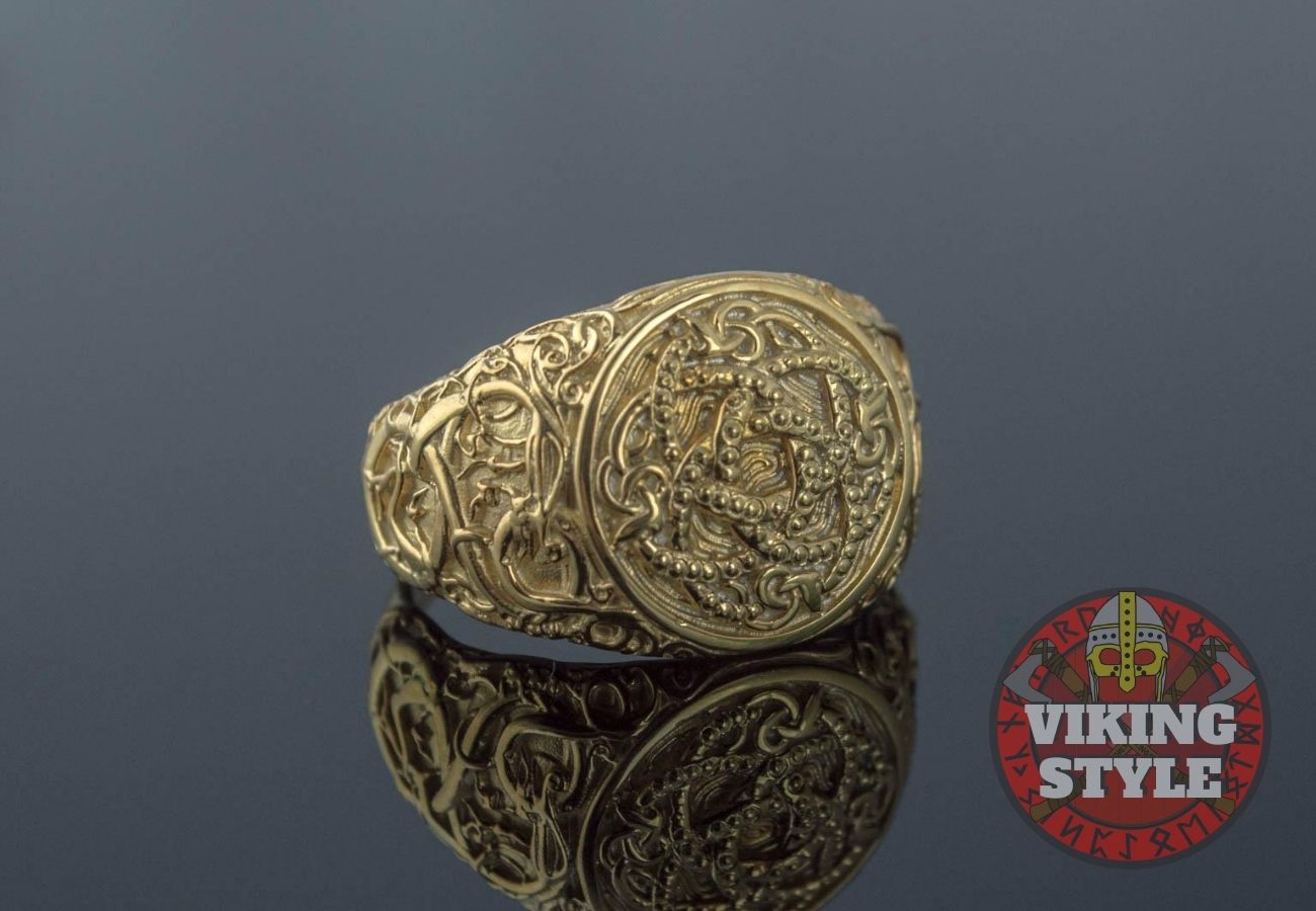 Jörmungandr Ring - Urnes, Gold