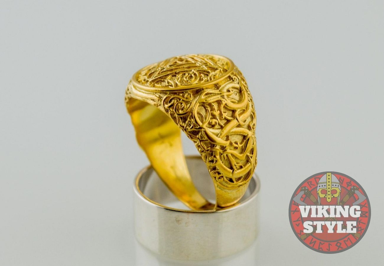 Valknut Ring - Urnes, Gold