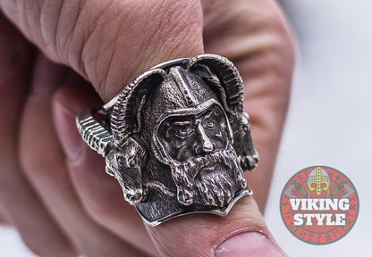 Viking Ring - Ram, 925 Silver