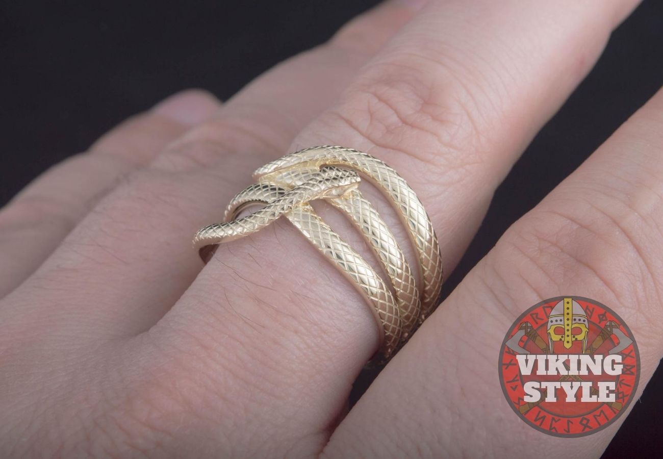 Jörmungandr Ring - Gold