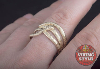 Jörmungandr Ring - Gold