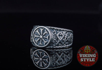 Ægishjálmur Ring - Odin Collection, 925 Silver