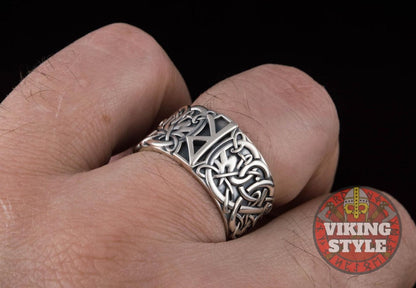 Raido Ring - Runic, 925 Silver