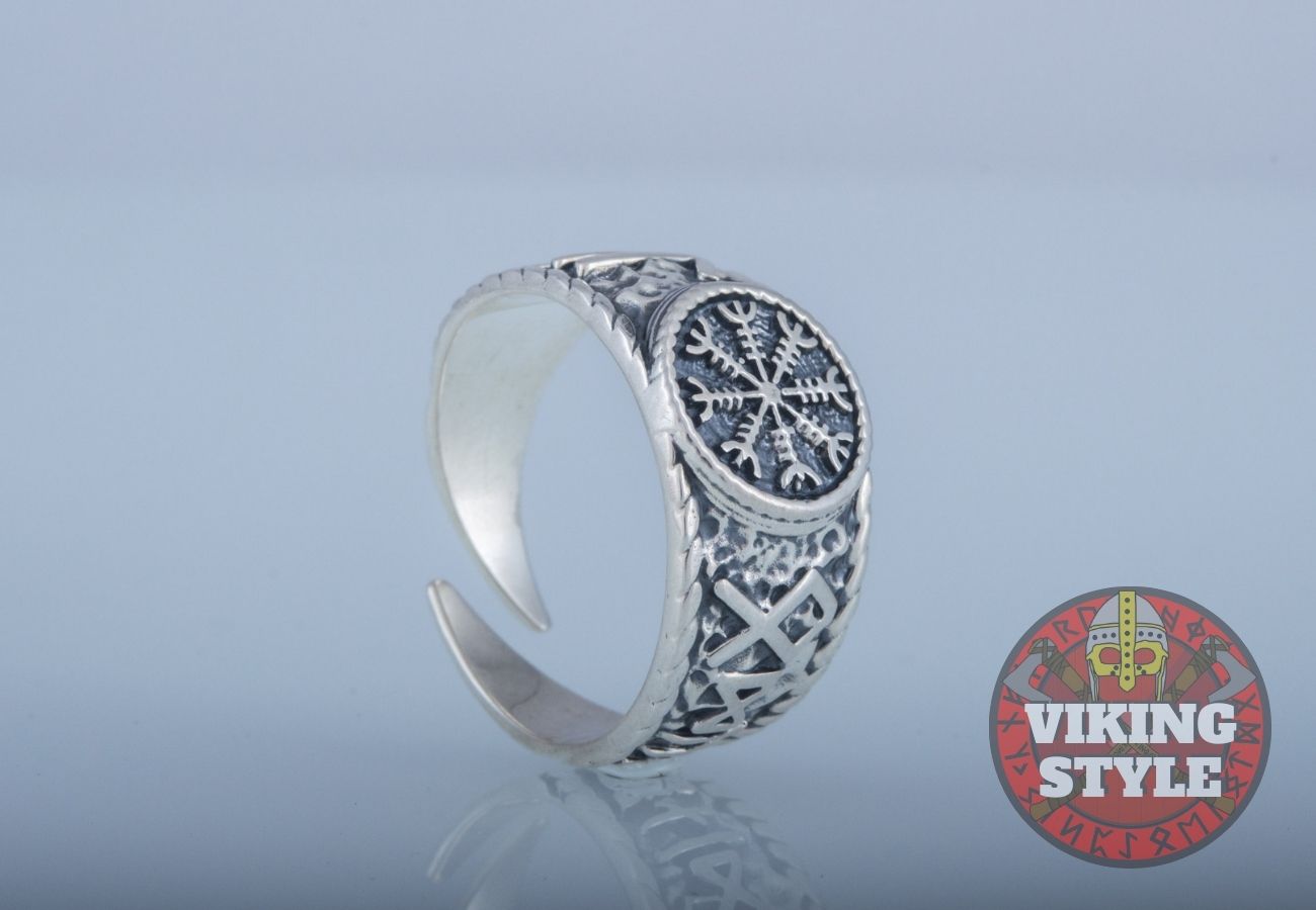 Ægishjálmur Ring - Odin Collection, 925 Silver