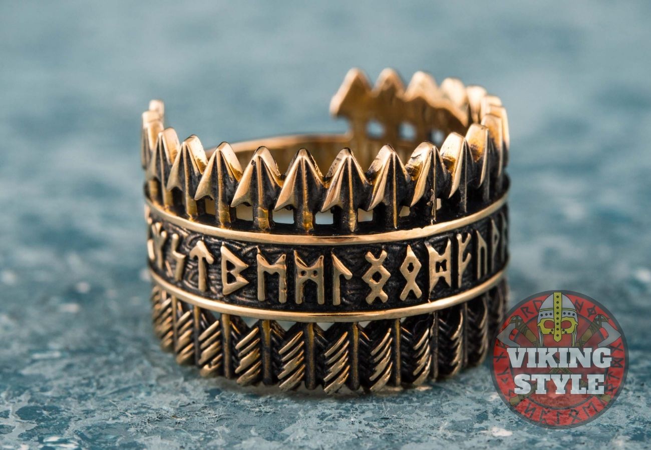 Runic Ring - Arrow, Bronze