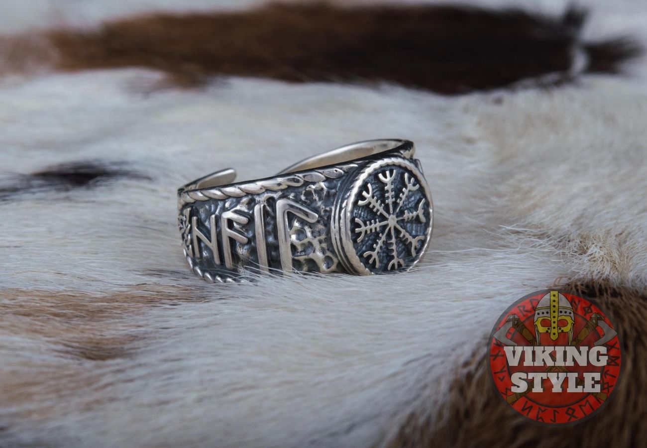 Ægishjálmur Ring - Odin Collection, 925 Silver