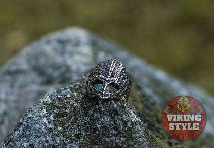 Viking Helmet Ring II - 925 Silver