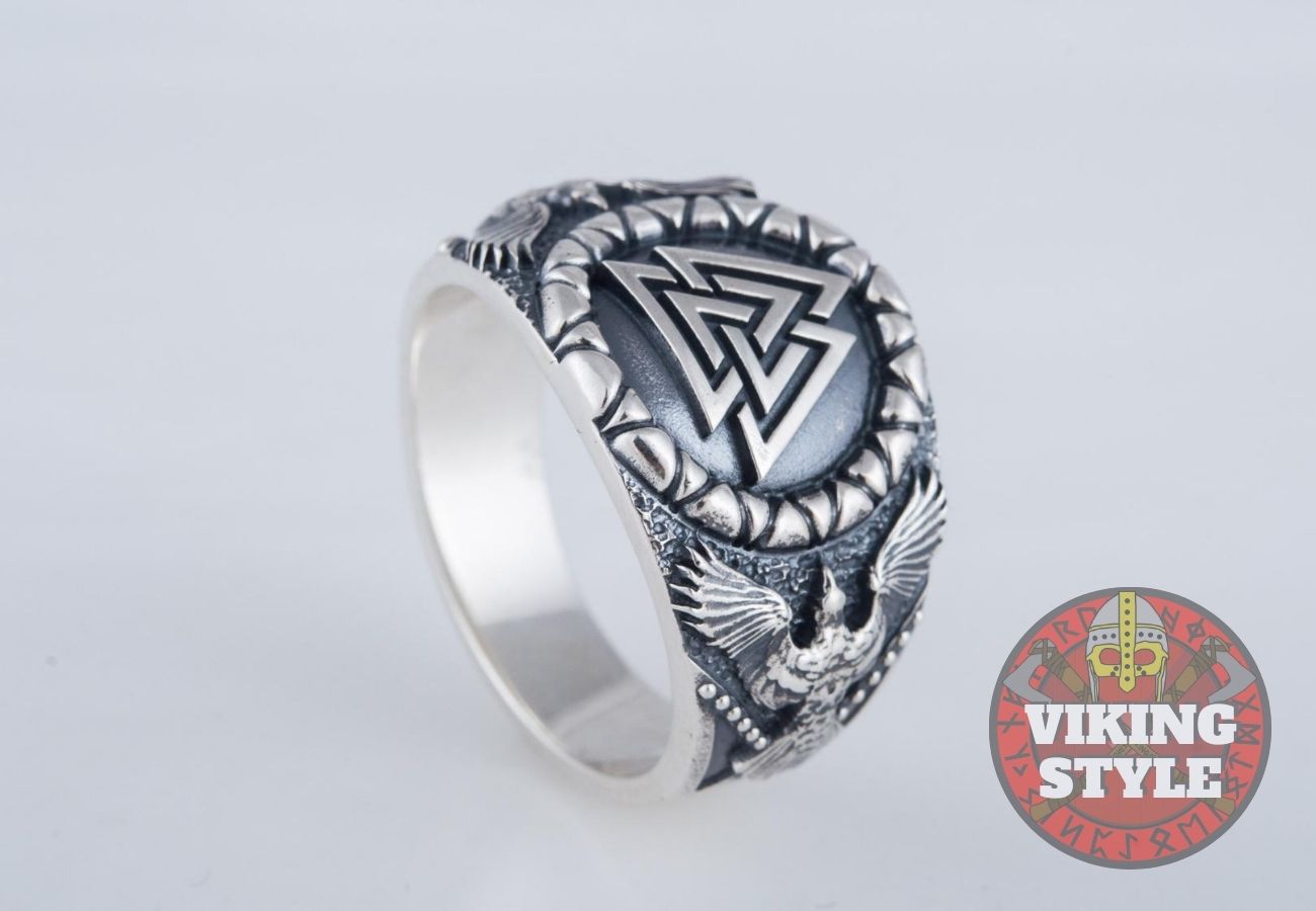 Valknut Ring - Corvus, 925 Silver
