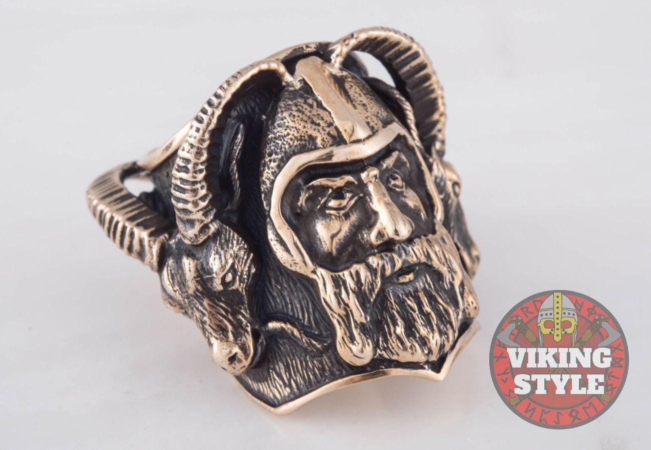 Viking Ring - Ram, Bronze