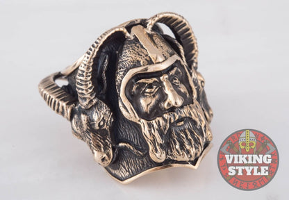 Viking Ring - Ram, Bronze
