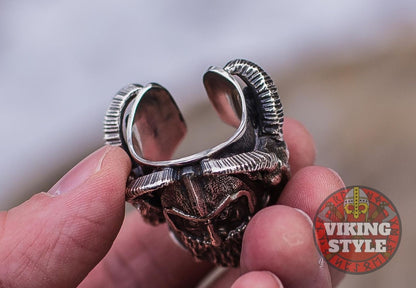 Viking Ring - Ram, 925 Silver