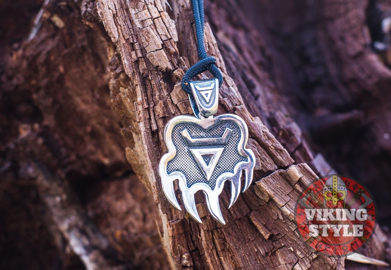 Bear Paw Pendant - Bjørn, 925 Silver