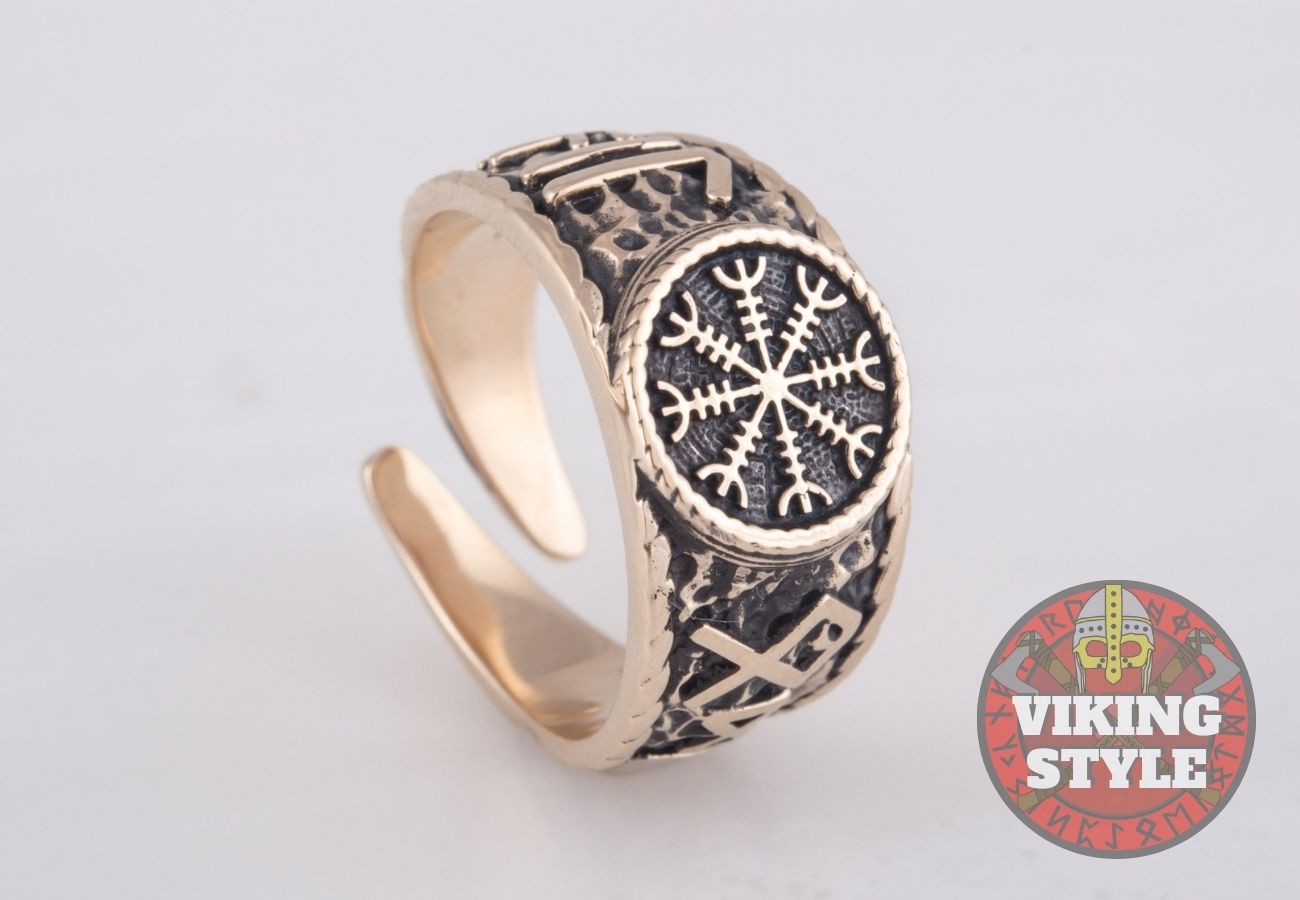 Ægishjálmur Ring - Odin Collection, Bronze