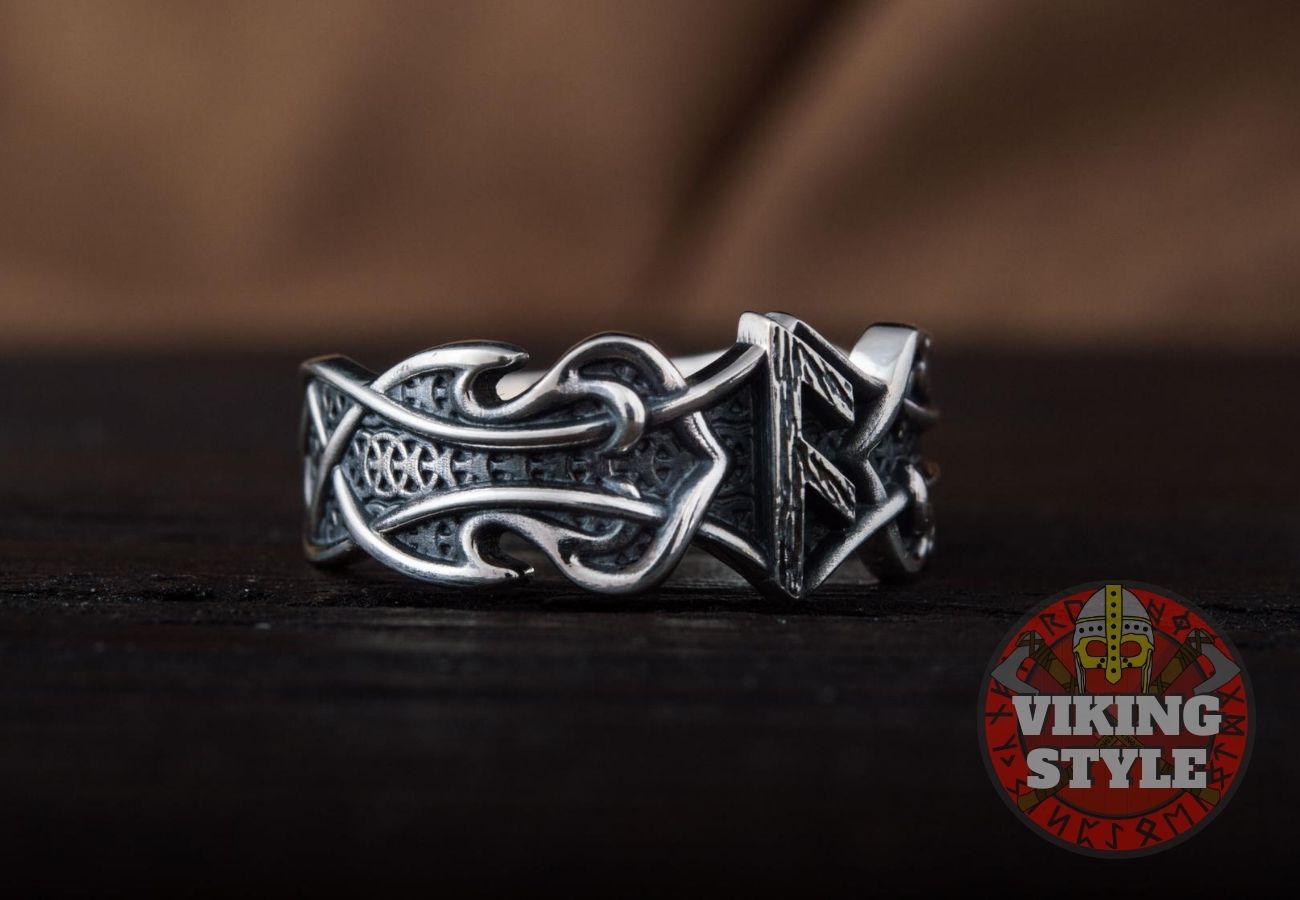 Ansuz Ring - Runic, 925 Silver